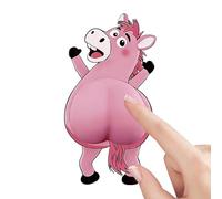 Generisch Autocollants animaux 3D de style dessin animé, décorations autocollantes mignonnes pour le dos de cheval | Autocollants journal, bouteille d'eau, bricolage, journal ole