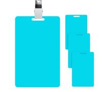 Generisch Badge effaçable - Lot de 4 carnets de notes effaçables de 8,5 cm | Clip vertical réutilisable | Mini tableau blanc effaçable à l'alcool pour infirmière, médecin, enseignant, infirmière, 100
