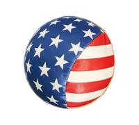 Generisch Ballon de football avec motif étoiles et rayures - Pour l'école, les fêtes, le camping, les aires de jeux, le parc, l'extérieur