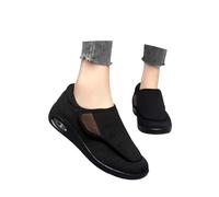 Generisch Baskets légères en maille respirante avec rembourrage pour une marche confortable au quotidien - Semelle intérieure rembourrée d'air pour femme, Noir , 41 EU