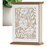 Generisch Boîte à clés pour le rangement, organisateur moderne d'armoire, décoration pour la maison, porte-porte-clés en bois avec boîte de serrure, pour montage mural, pour appartement, maison