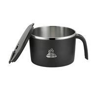 Generisch Bol à pâtes instantané - Grand récipient de préparation des repas - Bols à soupe chauds - Pour déjeuner, petit-déjeuner, collation, université, bureau, cuisine, camping, voyage, école