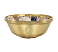 Generisch Bol de sacrifice, coquillage à trois lunes, petit récipient pour usage rituel, support de rangement gravé en métal, vaisselle d'autel spirituel de style païen, accessoires de cérémonie pour