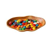 Generisch Bols en bois pour aliments et aliments - Bol à fruits rustique - 40 cm x 18 cm x 6 cm - Saladier décoratif - Pour aliments, bonbons, desserts et cuisine