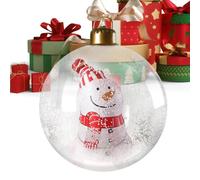 Generisch Boules de Noël géantes avec lumières | Boules de Noël Décoration extérieure pour jardin, pelouse, terrasse, chemin, porte d'entrée, balcon, intérieur, salon