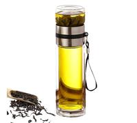 Generisch Bouteille isotherme à double paroi - 20 cm - 350 ml - Matériau robuste résistant à la chaleur avec ouverture en spirale pour un plaisir sûr - Gobelet isotherme pratique pour le bureau et