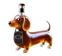Generisch Carafe à whisky en forme de teckel pour whisky et spiritueux | Carafe à vin en forme d'animal pour collectionneur de bourbon