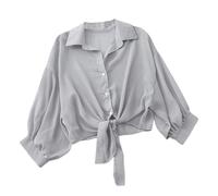 Generisch Cardigan léger pour femme comme peignoir de bain de protection solaire, vêtement d'extérieur élégant en crochet pour la plage, polyvalent - Compagnon aéré au-dessus du bikini, gris, L