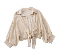 Generisch Cardigan léger pour femme comme peignoir de bain de protection solaire, vêtement d'extérieur élégant en crochet pour la plage, polyvalent - Compagnon aéré au-dessus du bikini, kaki, M