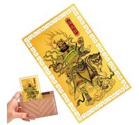 Generisch Carte chinoise du dieu de la richesse - En alliage de cuivre - Ornements porte-bonheur - Pour l'énergie positive, pour la famille, les amis, les collègues