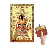 Generisch Carte de protection du dieu de la prospérité, souvenir 2026, carte , pour bonheur, harmonie, succès, voyage, maison, décoration de fête