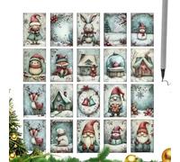 Generisch Carte de vœux de Noël - 20 pièces à collectionner sur le thème de la neige - Cartes de Noël rétro - Pour , , collectionneurs, travaux manuels, collection, fête et anniversaire