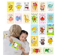 Generisch Cartes postales pour enfants - 9 x 14 cm - Cartes postales amusantes - Motif humoristique et mignon - Fournitures de fête - Cartes postales en papier dessin animé pour filles