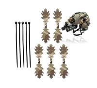 Generisch Casque de camouflage tactique - Base Jump Airsoft | Casque de combat Ghillie Scrim | 5 bandes - Polyester | Équipement de camouflage portable - Entraînement de chasse en plein air