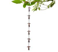 Generisch Chaîne de pluie champignon en métal, version lourde comme remplacement de tuyau de - Chaîne de pluie pour l'extérieur - Pour jardin, terrasse, cour et entrée