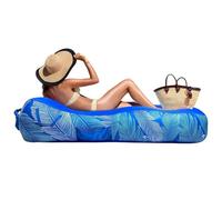 Generisch Chaise longue gonflable - Lit de camping avec toit de protection solaire, canapé gonflable | pour pelouse, terrasse, jardin, pique-nique, arrière-cour, camping et extérieur