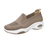 Generisch Chaussures à enfiler pour femme - Chaussures de travail antidérapantes - Chaussures de randonnée idéales pour la vie quotidienne - Coupe confortable - Semelle résistante pour un maintien sûr