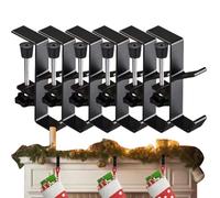 Generisch Cintre de guirlande de cheminée - Plusieurs porte-bas pour cheminée - Support multifonction réglable pour décoration de Noël, fête d'hiver, cuisine, salon