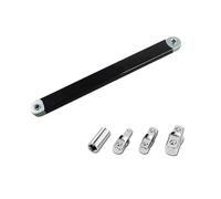 Generisch extension coudée 1/2, 1/4, Black Long | Jeu de clés à cliquet en acier carbone avec portée fixe pour la réparation automobile