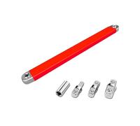 Generisch extension coudée 1/2, 1/4, Red Long | Jeu de clés à cliquet en acier carbone avec portée fixe pour la réparation automobile