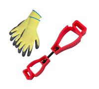 Generisch Clips de porte-gants | Pince à gants anti-perte robuste avec deux clips | Porte-gants pour armoire de cuisine, vêtements, passant de ceinture, sacs, facile à ouvrir et à enclencher