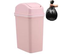 Generisch Corbeille à déchets de petite capacité, conteneur en polypropylène épais, barrière anti-odeurs hermétique, ouverture rapide, solution hygiénique pour comptoir, décoration moderne pour