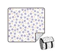 Generisch Couverture de pique-nique connectée, imperméable, anti-sable, rembourrée, tapis de plage pliable et lavable pour camping, plage, jardin, parc et intérieur (couleur 4)