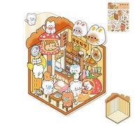 Generisch Créez vos propres autocollants de scène, autocollants de maison miniature | Stickers d'aménagement paysager à effet 3D | Outil de décoration de scrapbooking, autocollants de valise de