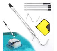 Generisch Crochet pour skimmer - Crochet de nettoyage de piscine allongé | Panier à skimmer robuste pour jardin, terrasse,