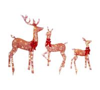 Generisch Décoration de Noël en forme de renne en acrylique 2D, lumière creuse