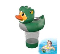 Generisch Distributeur de chlore de canard, support flottant pour tablette de piscine, système de spa réglable, diffuseur en forme d'animal, accessoire de flotteur d'eau, piscine, jacuzzi, 13 x 9,5 x