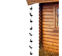 Generisch Drain - Motif oiseau, résistant aux intempéries et inoxydable - Chaîne de pluie de jardin, pour jardin, cour, arrière-cour, terrasse, aménagement paysager, propriétaires de maisons