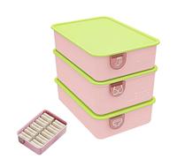 Generisch Ensemble de rangement pour sous-vêtements, boîte de séparation de tiroir, rangement de placard, boîte de rangement pliable avec couvercles pour chaussettes, écharpes, vêtements de bébé