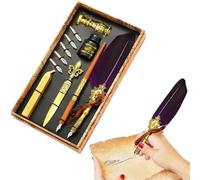 Generisch Ensemble de stylo à plume et encre - Ensemble de stylos de calligraphie - Stylo de plongée, à cacheter et outil d'enveloppe, meilleur coffret cadeau pour écrire, dessiner, signer