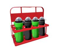 Generisch Étagère à bière Portable, Panier à bière - Boîte à Bouteilles | Portable - Lot de 8 Porte-Bouteilles Pliables avec poignée - Caisses de Service et de Rangement réutilisables pour Grandes