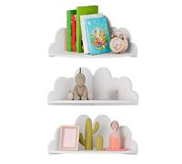 Generisch Étagère d'angle - Étagère murale cloud 3 pièces - Décoration de chambre d'enfant - Pour salon, chambre d'enfant, salle de bain, bureau, appartement, maternelle, salle de jeux, petites pièces