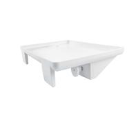 Generisch Étagère de chevet à clipser avec guide de câbles - Étagère de lit à suspendre - Blanc - Organiseur de plateau pour chambre à coucher - Étagère de chevet avec gestion des câbles