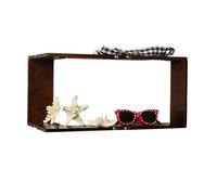 Generisch Étagère murale flottante - Étagère d'angle en bois pour rangement - Étagère d'angle décorative de style vintage - Décoration murale pour salon, chambre à coucher, cuisine, bureau