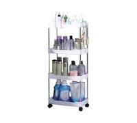 Generisch Étagères d'affichage avec n - Étagère à roulettes - Chariot multi-usages pour eau minérale, gel douche pour chambre à coucher, cuisine, salle de bain - Organiseur à roulettes - Chariot de