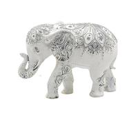 Generisch Figurines d'éléphants - Figurine de collection en résine pour la santé et la force - Figurine décorative éléphant - Décoration d'intérieur - Pour bureau, bibliothèque, meuble TV, table