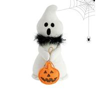 Generisch Figurines d'Halloween - Figurine fantôme en peluche - Décoration de table - Jolie figurine de collection pour maison hantée