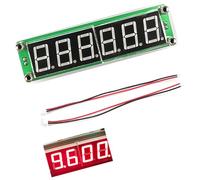 Generisch Fréquencemètre numérique PLJ-6LED, écran couleur rouge | Temps de portail de 0,1 seconde, écran LED lumineux pour une mesure de fréquence de haute précision, oscillateur TCXO précis