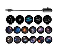 Generisch Galaxy Lampe Projecteur - Lumière Astronomique | 17 Films USB | Projette une brume colorée sur les murs et les plafonds, fonctionne via USB et contient 17 films pour une utilisation ou une