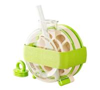 Generisch Gobelet à glaçons - Bouteille de glace portable en silicone avec paille - Accessoire de cuisine anti-fuite pour cafetière, camping, famille, amis