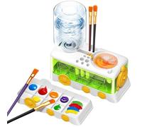 Generisch Gobelet de nettoyage de pinceaux - Ensemble d'art mignon avec circulation d'eau - Outil de nettoyage de pinceaux - Pour adultes, débutants, , école, cours et maison