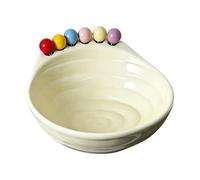 Generisch Grand saladier avec fourchettes pour servir | Bol à collation avec couverts pour fruits, collations, restaurant, comptoir, maison, fête, appartement et dortoir