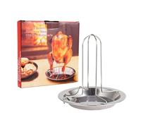 Generisch Grille de hanche - Structure en acier inoxydable pour barbecue, support vertical avec bac de récupération pour extérieur, restaurant, jardin, maison, camping