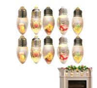 Generisch Guirlande lumineuse vintage pour sapin de Noël | Guirlande lumineuse sphérique pour intérieur, extérieur, jardin, arrière-cour, terrasse, fenêtre et fête