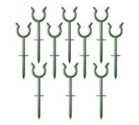 Generisch Hose Guide - Lot de 10 piquets de guidage de tuyau de jardin verts comme support pour lumières de vacances | Outil de plantation pour parterres de fleurs, arrière-cour, bordures pavées
