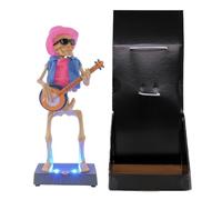 Generisch Jouet squelette mobile pour - Jouet musical électrique - Décoration de table d'Halloween - Pour et adultes - Pour collectionneurs de bureau, salon, chambre à coucher, bureau